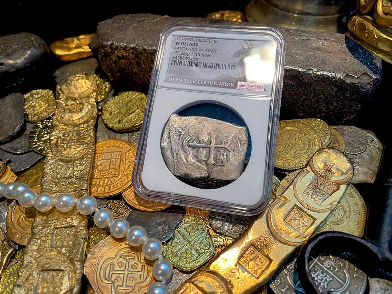 Mexico 8 Reales 1714 "1715 Fleet Shipwreck" NGC VF 7