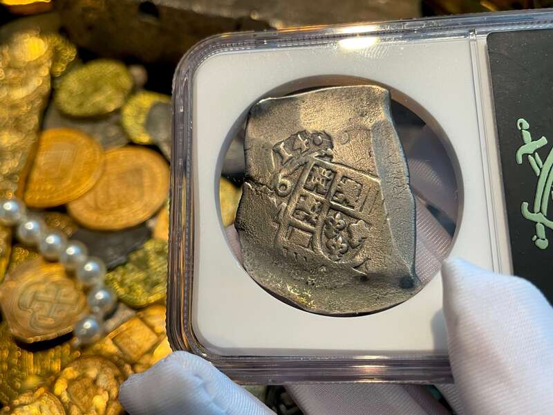 Mexico 8 Reales 1714 "1715 Fleet Shipwreck" NGC VF 4