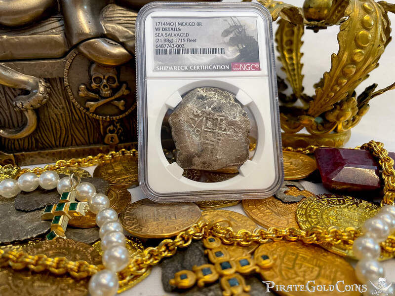 Mexico 8 Reales 1714 "Dated! 1715 Fleet Shipwreck" NGC VF 3