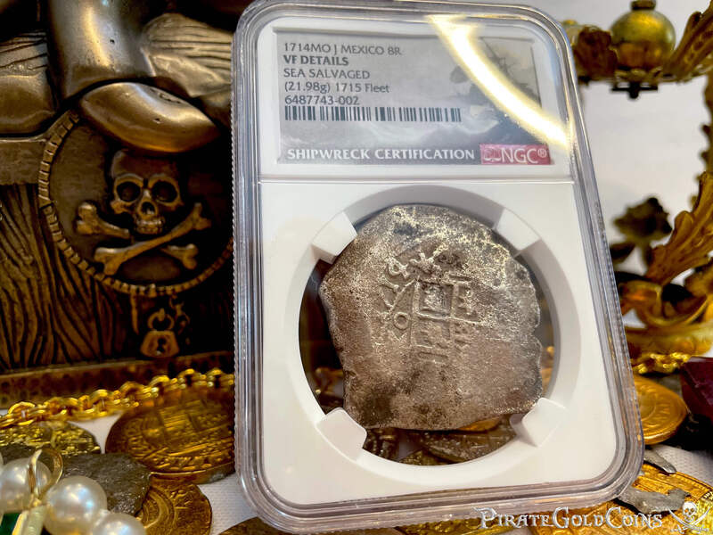 Mexico 8 Reales 1714 "Dated! 1715 Fleet Shipwreck" NGC VF 4