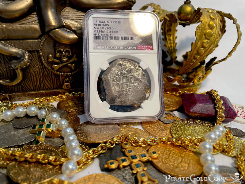 Mexico 8 Reales 1714 "Dated! 1715 Fleet Shipwreck" NGC VF 5
