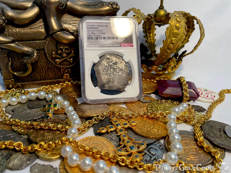 Mexico 8 Reales 1714 "Dated! 1715 Fleet Shipwreck" NGC VF 6