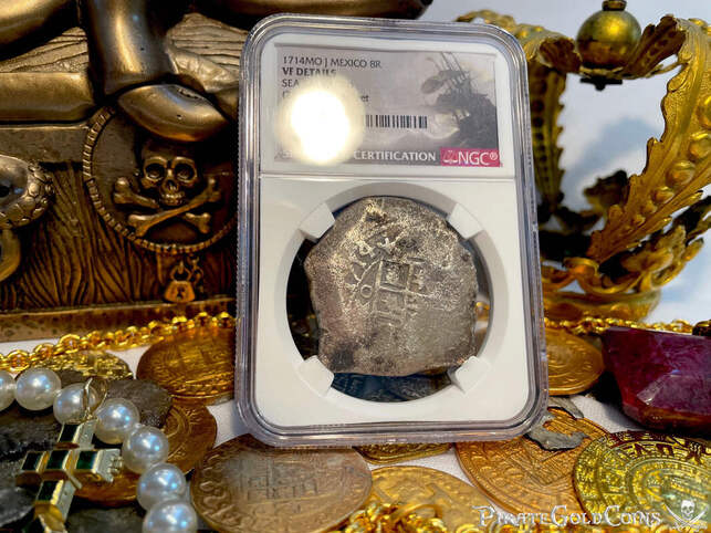 Mexico 8 Reales 1714 "Dated! 1715 Fleet Shipwreck" NGC VF
