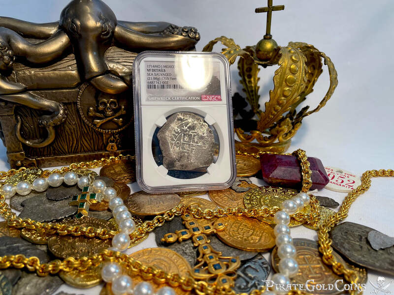 Mexico 8 Reales 1714 "Dated! 1715 Fleet Shipwreck" NGC VF 9