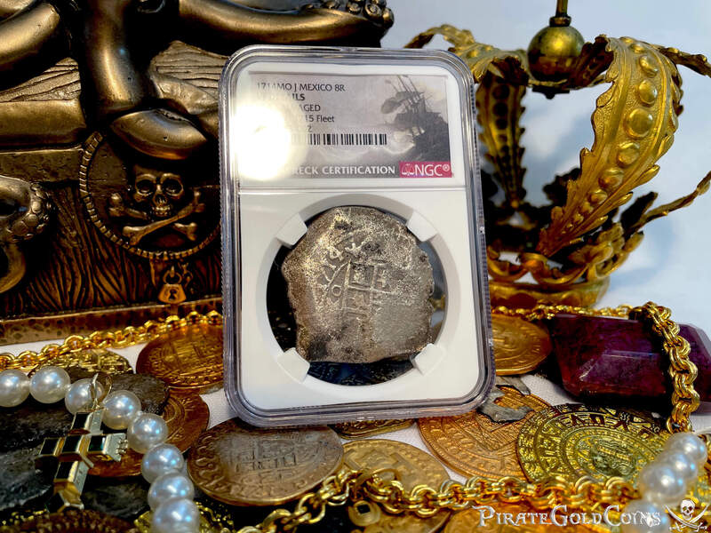 Mexico 8 Reales 1714 "Dated! 1715 Fleet Shipwreck" NGC VF 10