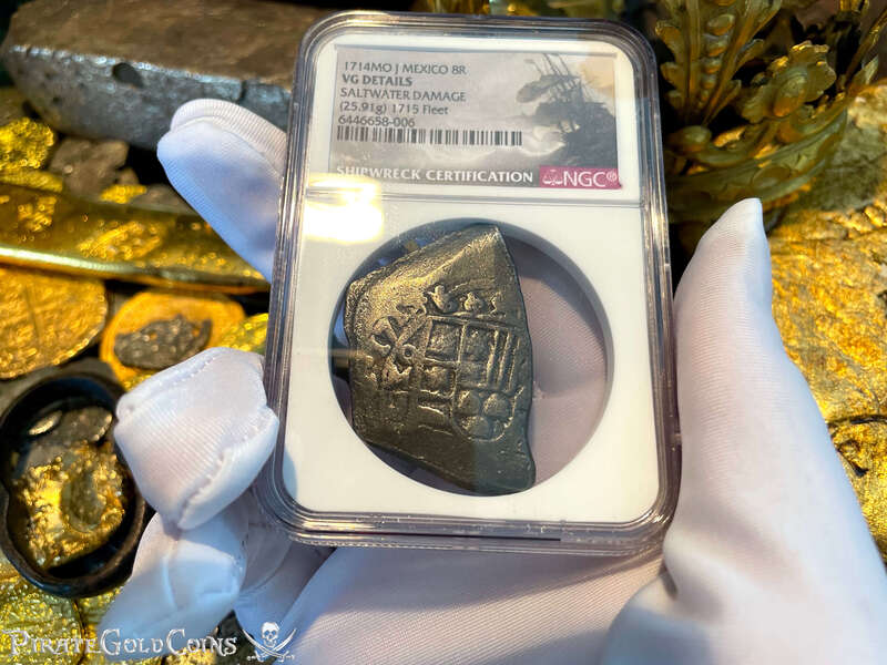 Mexico 8 Reales 1714 "Full Date - 1715 Fleet Shipwreck" NGC VG 5