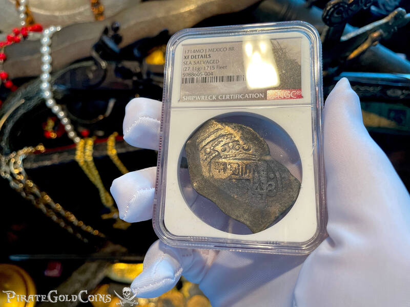 Mexico 8 Reales 1714 "1715 Plate Fleet Shipwreck" NGC XF 2