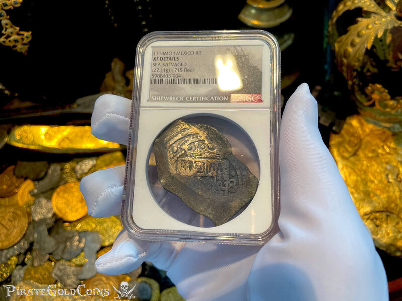 Mexico 8 Reales 1714 "1715 Plate Fleet Shipwreck" NGC XF 3