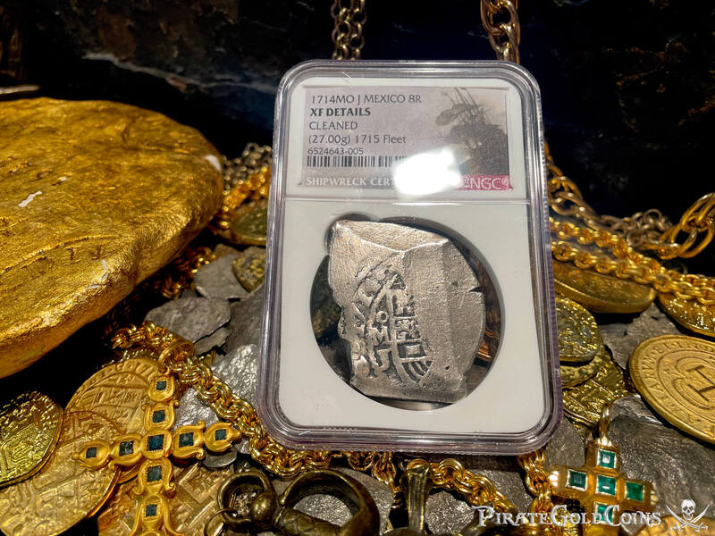 Mexico 8 Reales 1714 "1715 Fleet Shipwreck" NGC XF 2