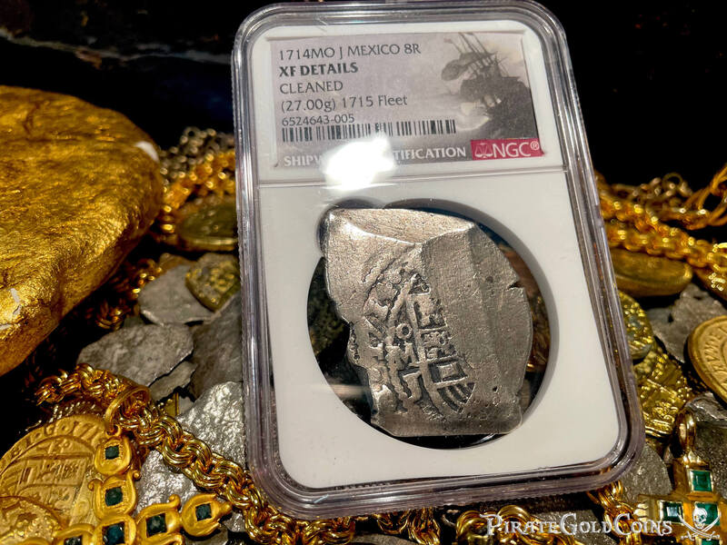 Mexico 8 Reales 1714 "1715 Fleet Shipwreck" NGC XF 3