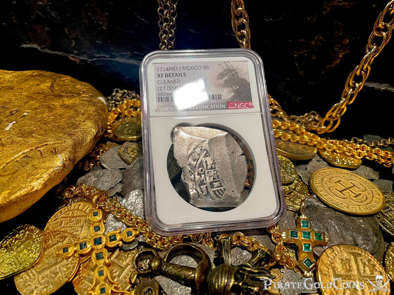 Mexico 8 Reales 1714 "1715 Fleet Shipwreck" NGC XF 4