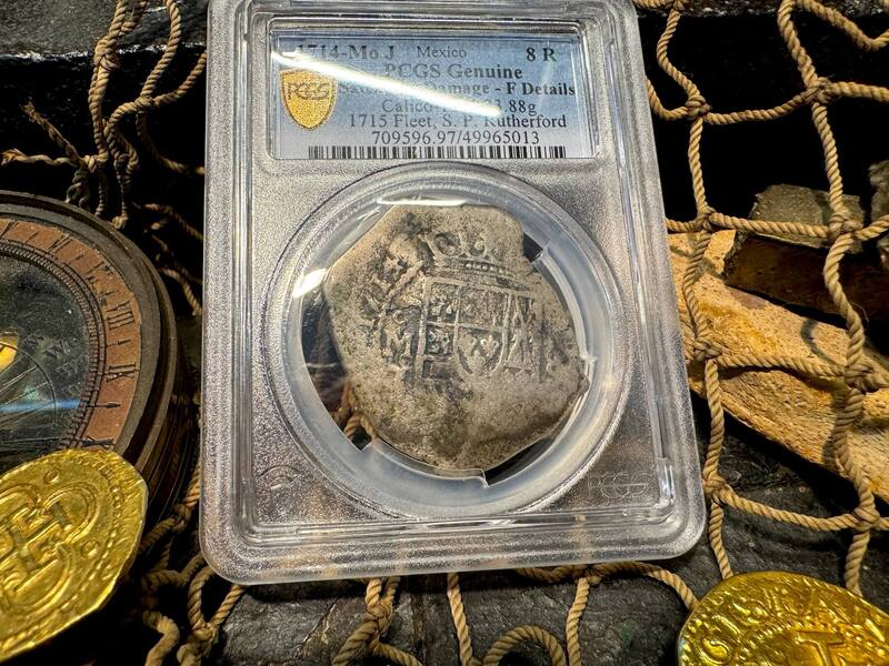 Mexico 8 Reales 1714 "1715 Fleet Shipwreck" PCGS F 9