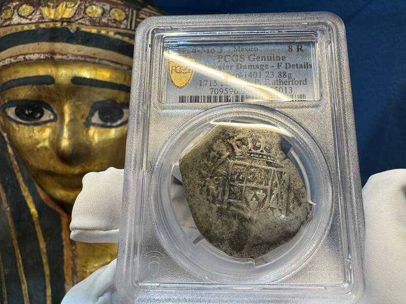 Mexico 8 Reales 1714 "1715 Fleet Shipwreck" PCGS F 12