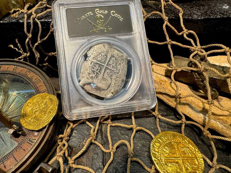Mexico 8 Reales 1714 "1715 Fleet Shipwreck" PCGS F 3