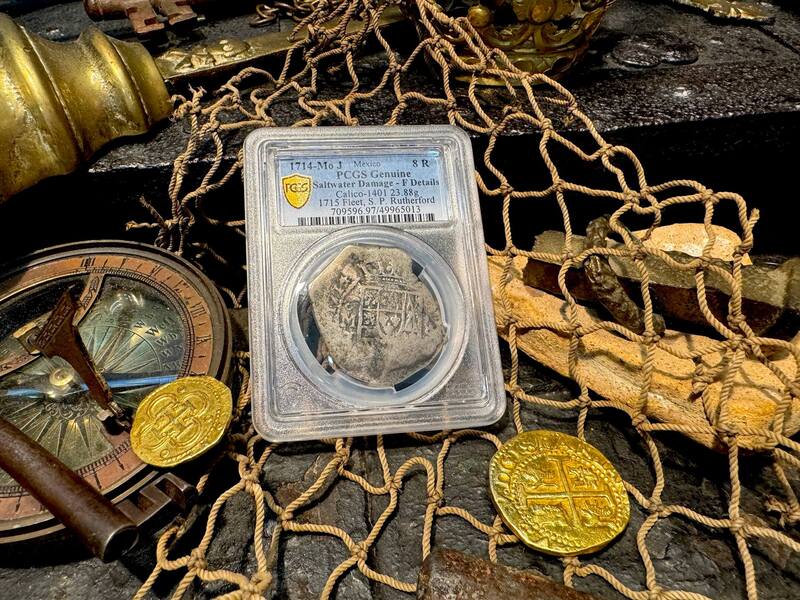 Mexico 8 Reales 1714 "1715 Fleet Shipwreck" PCGS F 8
