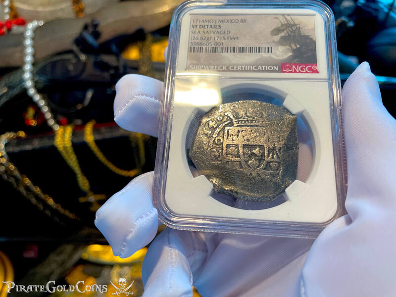 Mexico 8 Reales 1714 "From the 1715 Fleet Shipwreck" NGC VF 2