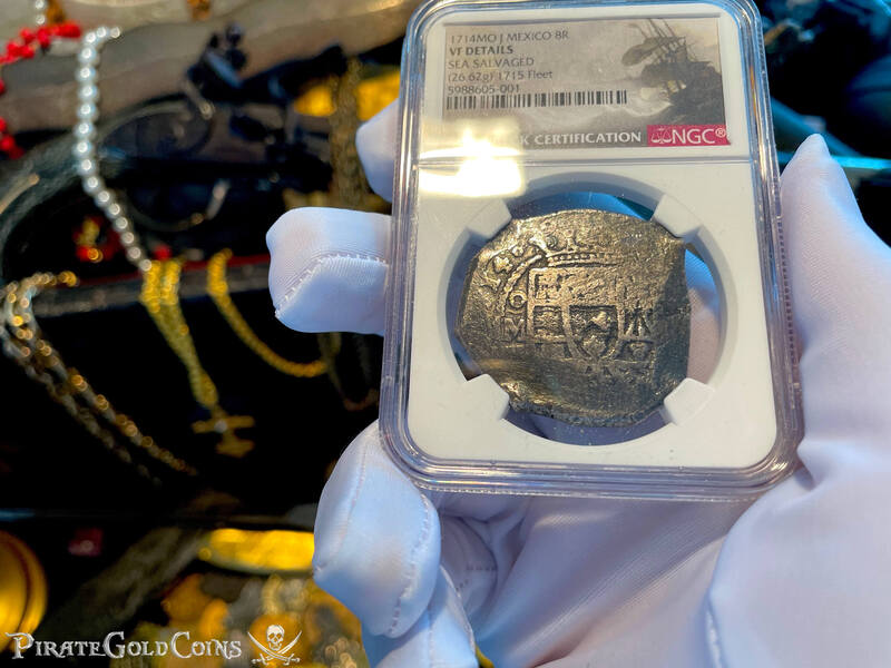 Mexico 8 Reales 1714 "From the 1715 Fleet Shipwreck" NGC VF 3