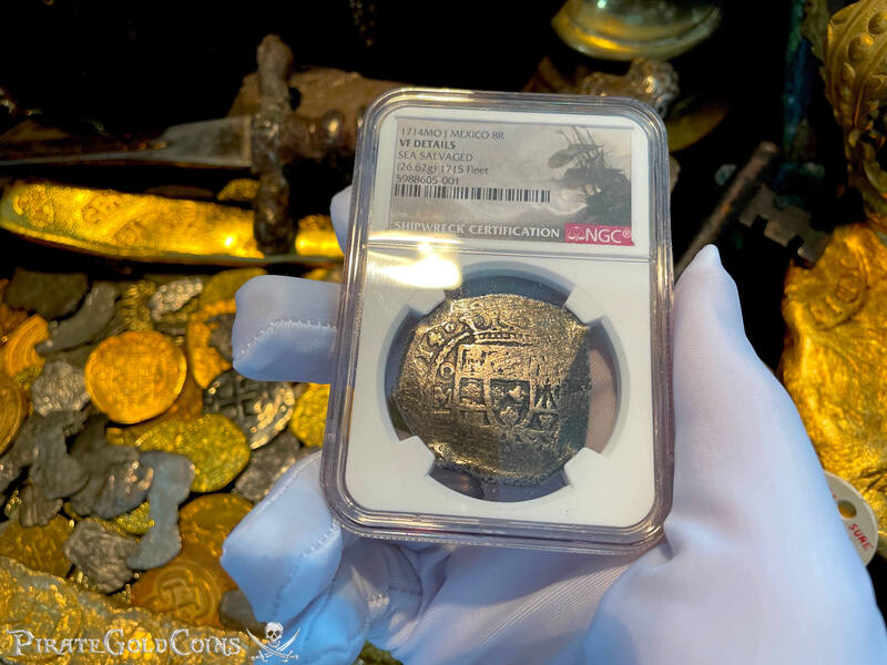Mexico 8 Reales 1714 "From the 1715 Fleet Shipwreck" NGC VF