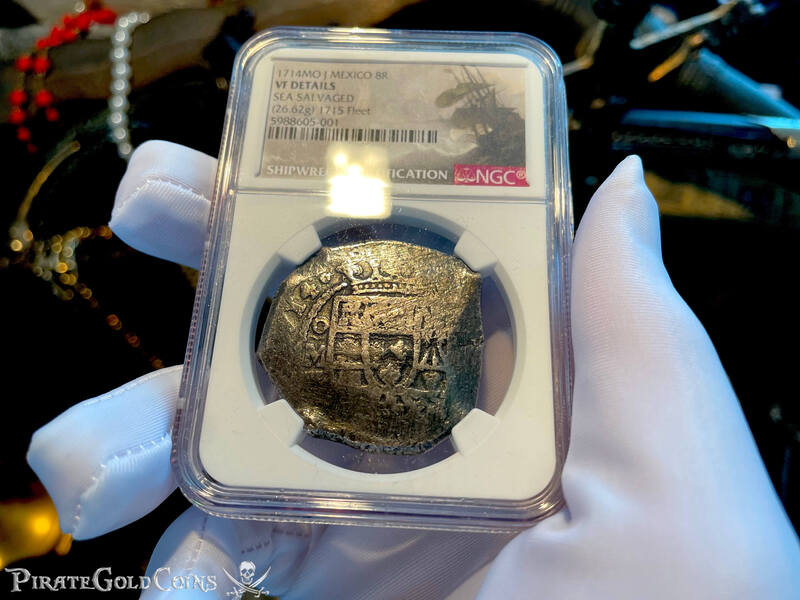 Mexico 8 Reales 1714 "From the 1715 Fleet Shipwreck" NGC VF 8