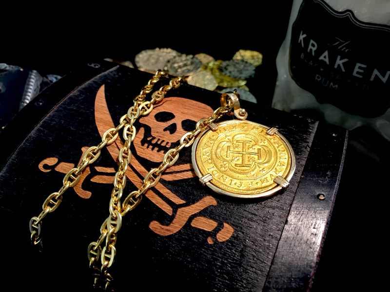 Mexico 1714 "Royal" Gold Doubloon Replica Shipwreck Treasure Jewelry Coin 11