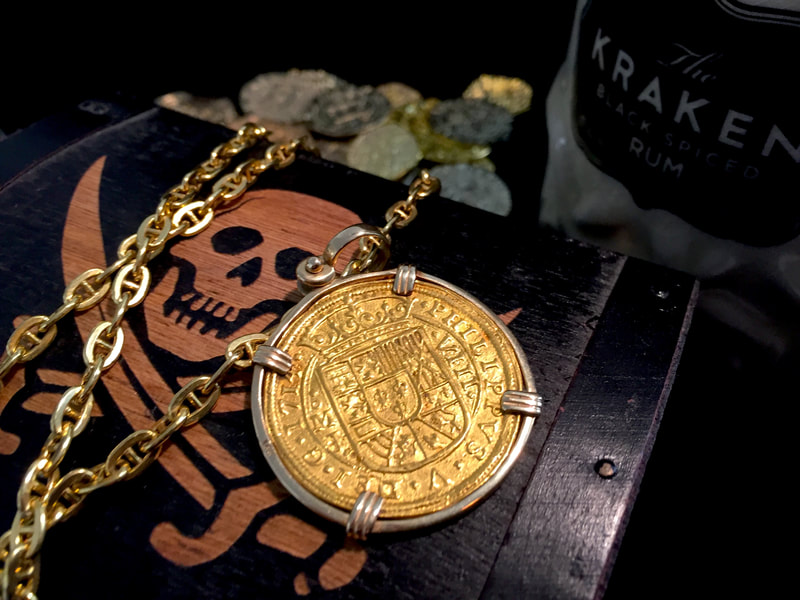 Mexico 1714 "Royal" Gold Doubloon Replica Shipwreck Treasure Jewelry Coin 16
