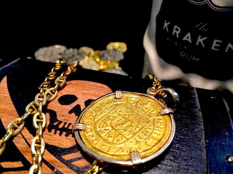 Mexico 1714 "Royal" Gold Doubloon Replica Shipwreck Treasure Jewelry Coin 19