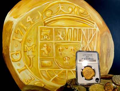 Mexico  8 Escudos  1714  "Finest 1714 Known for All"  NGC 64 12