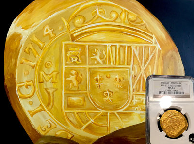 Mexico  8 Escudos  1714  "Finest 1714 Known for All"  NGC 64 23