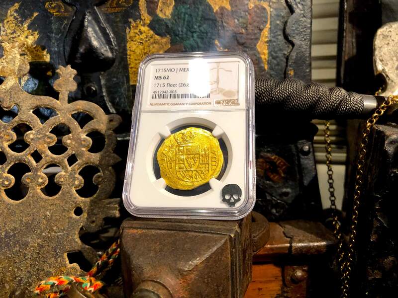 Mexico 8 Escudos 1715 "1715 Plate Fleet Shipwreck" NGC 62 12
