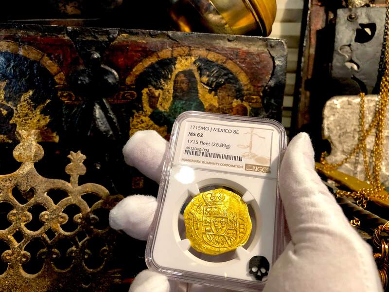 Mexico 8 Escudos 1715 "1715 Plate Fleet Shipwreck" NGC 62 15