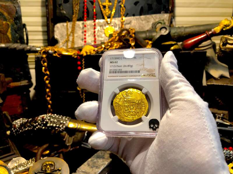 Mexico 8 Escudos 1715 "1715 Plate Fleet Shipwreck" NGC 62 16