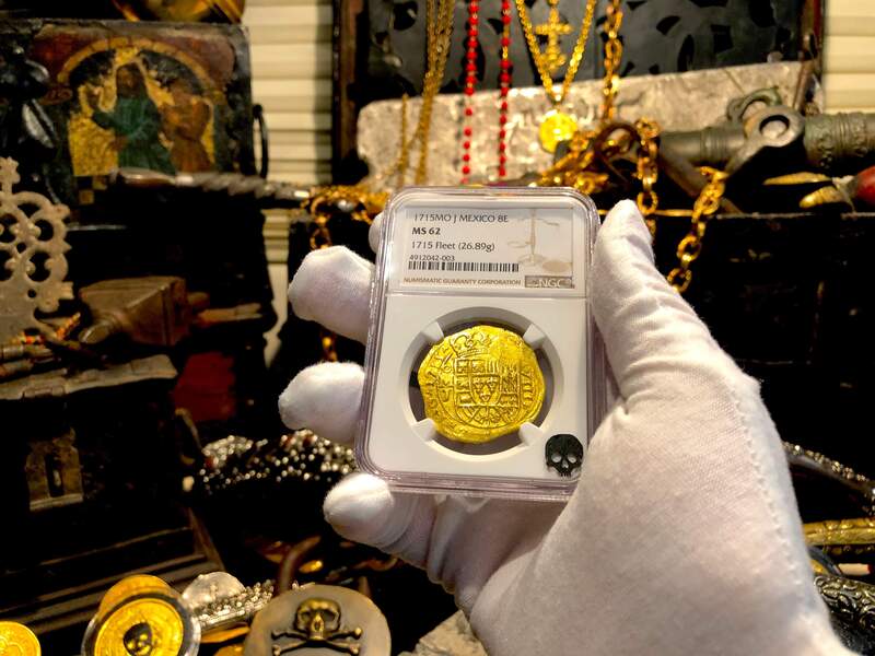 Mexico 8 Escudos 1715 "1715 Plate Fleet Shipwreck" NGC 62 18