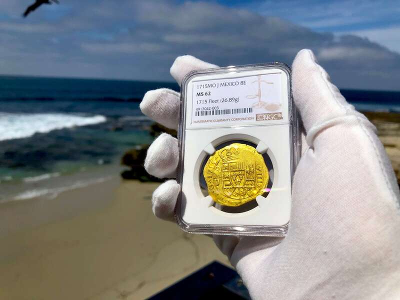Mexico 8 Escudos 1715 "1715 Plate Fleet Shipwreck" NGC 62 20