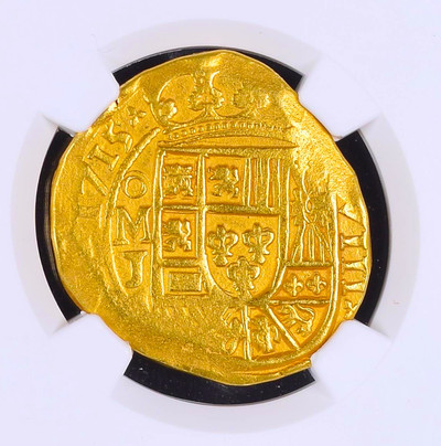 Mexico  8 Escudos  1715  "Full 4 Digit Date of the Fleet"  NGC 58 20