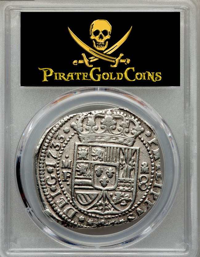 Mexico  8 Reales  1733  "Klippe Almost Fully Round!"  NGC 50