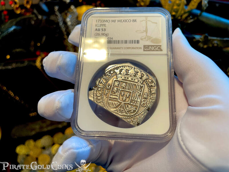 Mexico 8 Reales 1733 "Klippe in AU! 2nd Finest We've Had" NGC 53