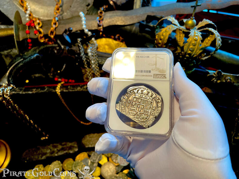 Mexico 8 Reales 1733 "Klippe in AU! 2nd Finest We've Had" NGC 53 5