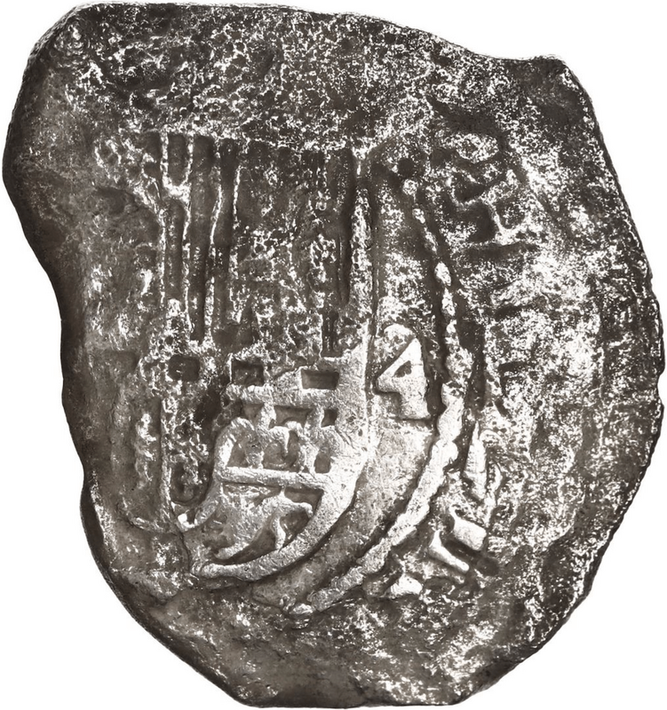 Mexico 4 Reales ND "Santa Margarita 1622 Shipwreck" RAW 2