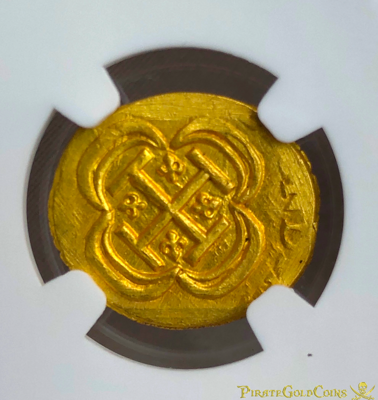Mexico 1 Escudo 1714 "1715 Fleet Shipwreck" NGC 65 Tied Finest Known! 4