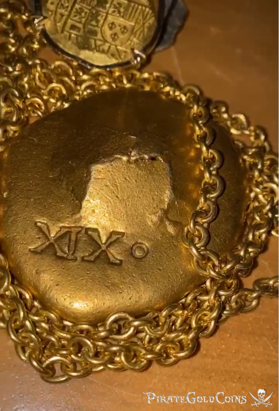 Gold Money Chain  37+ Inches! from the Santa Margarita 1622 Shipwreck! 3