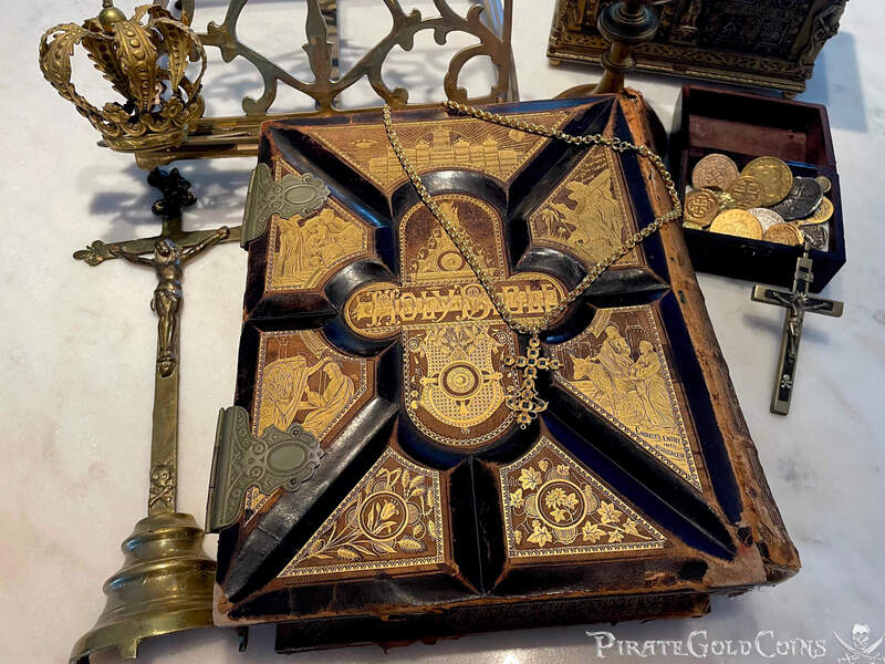 Rare Antique Bible Late 1800's Gold Leafing 12