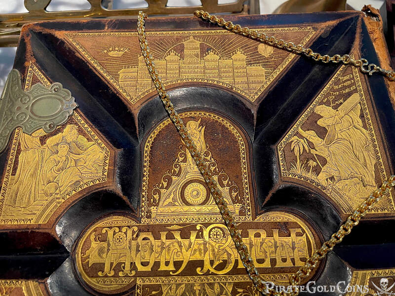 Rare Antique Bible Late 1800's Gold Leafing 17