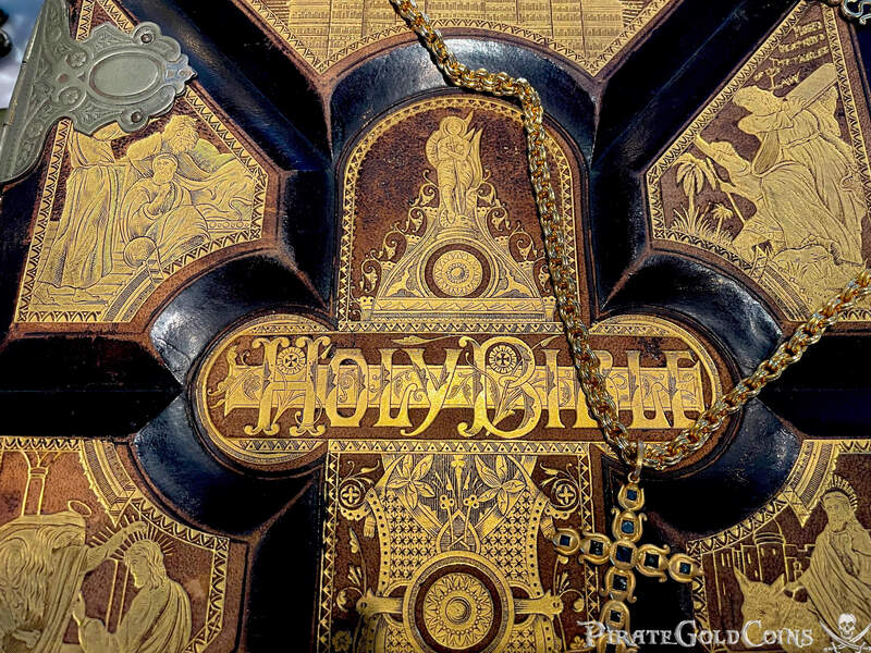 Rare Antique Bible Late 1800's Gold Leafing 18