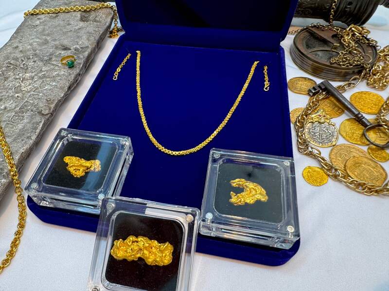 1715 Fleet Shipwreck & Atocha 1622 Shipwreck Olive Blossom Chain 17