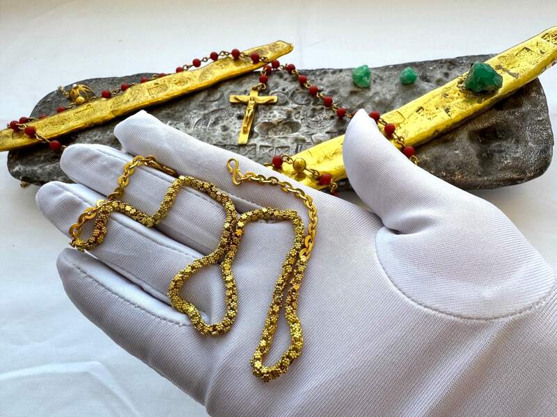 1715 Fleet Shipwreck & Atocha 1622 Shipwreck Olive Blossom Chain 9