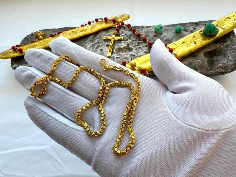 1715 Fleet Shipwreck & Atocha 1622 Shipwreck Olive Blossom Chain 11
