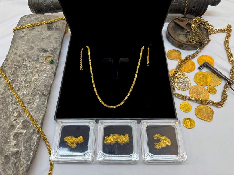 1715 Fleet Shipwreck & Atocha 1622 Shipwreck Olive Blossom Chain 43