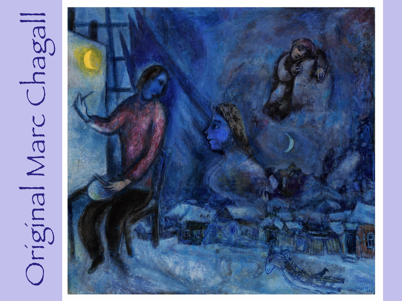 Treasure Paintings by JR Bissell: Marc Chagall x Mary Blair "The Color Love" 10