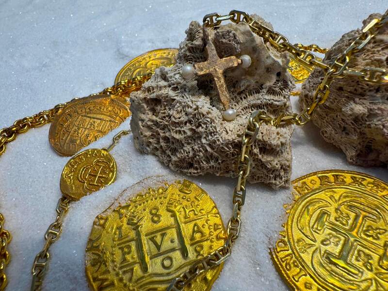 Pearl Cross from Unidentified Shipwreck 18th Cent. 23