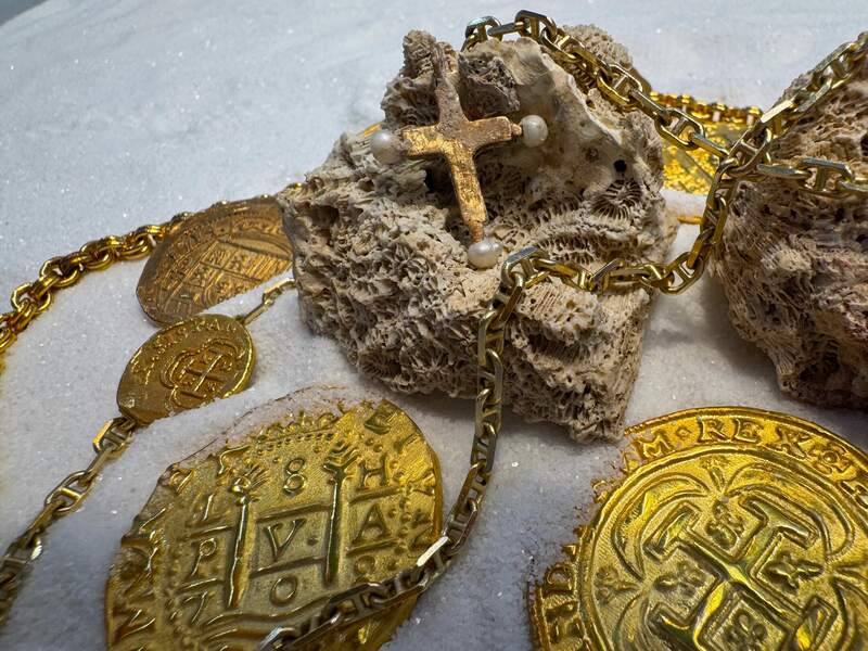 Pearl Cross from Unidentified Shipwreck 18th Cent. 22